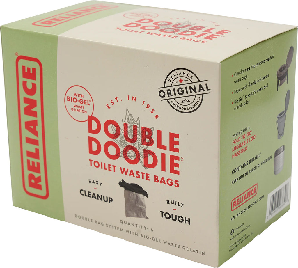 Double Doodie Toilet Waste Bags with Bio-Gel