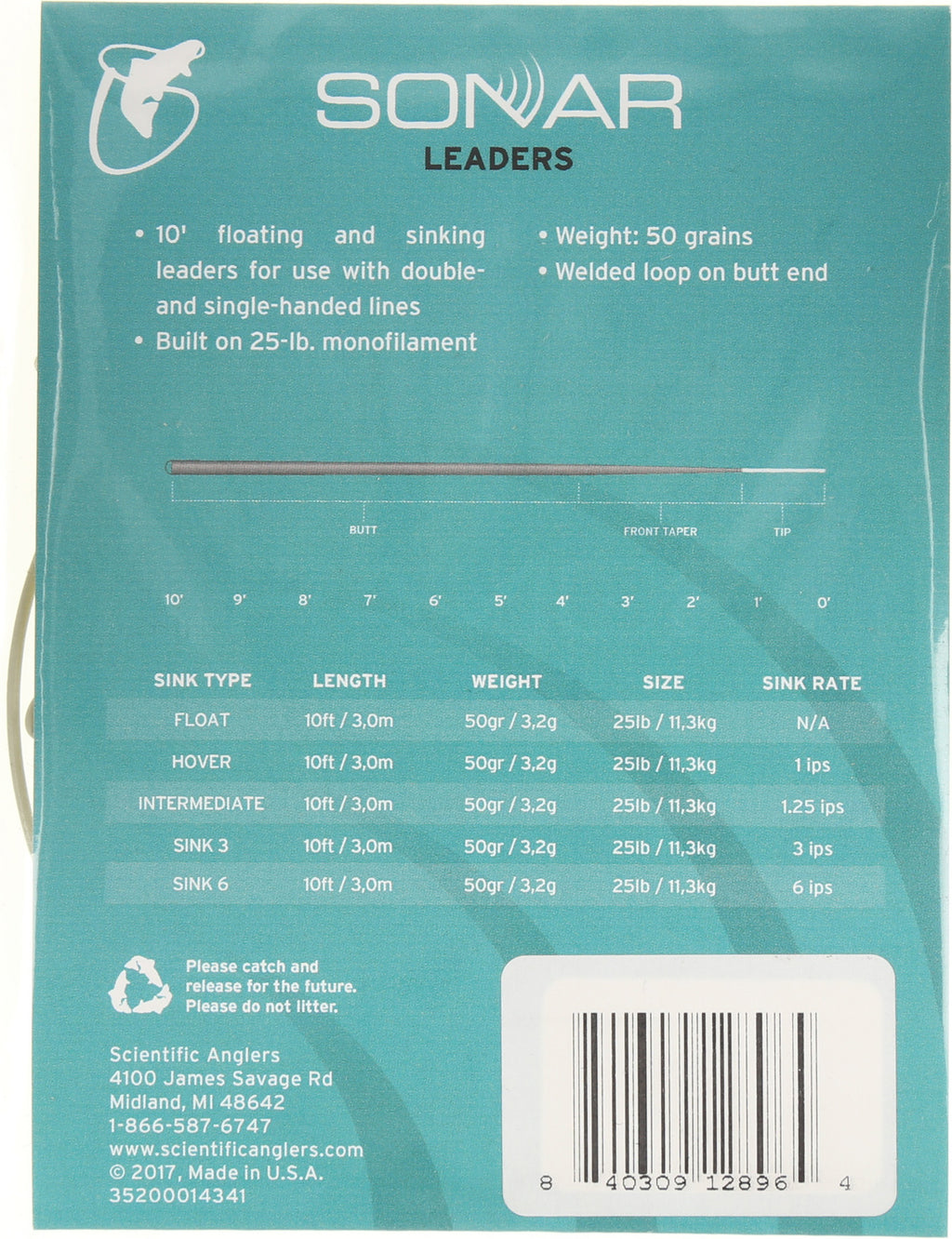 Sonar Fly Fishing Leader - Float