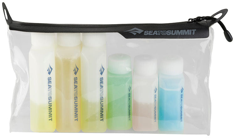 Clear Bottles and Pouch Kit