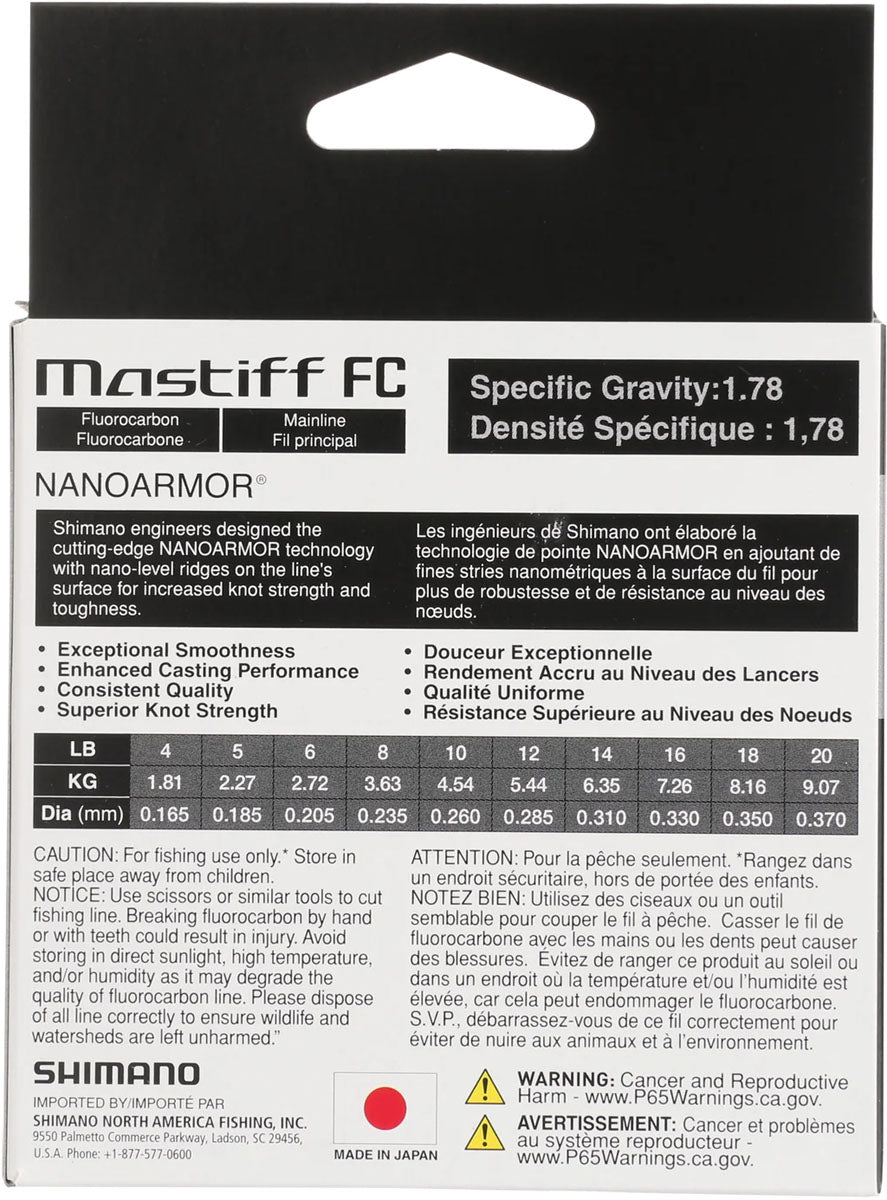 Mastiff Fluorocarbon Fishing Line