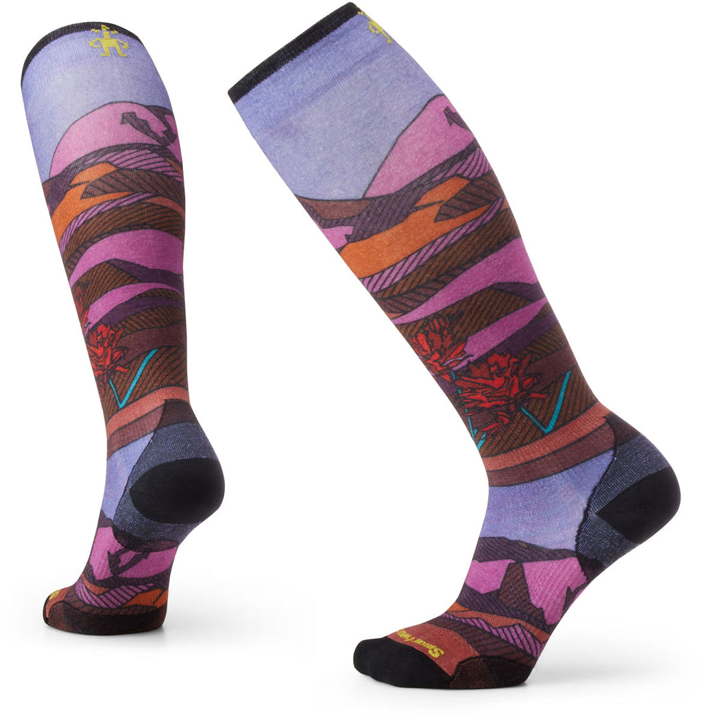 Floral Field Ski Socks - Women's