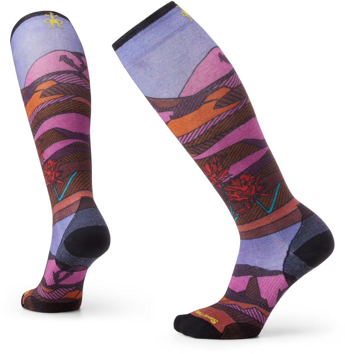 Floral Field Ski Socks - Women's