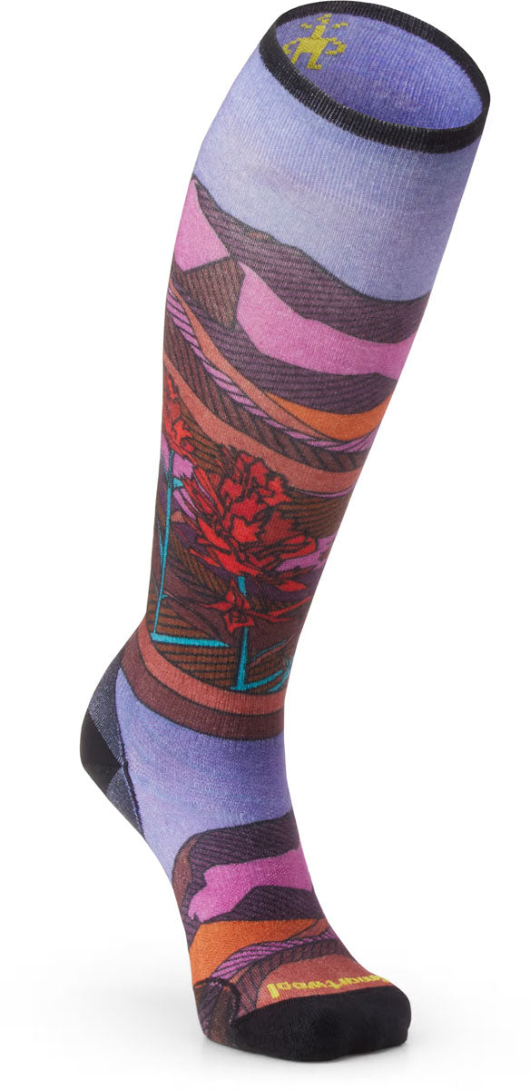 Floral Field Ski Socks - Women's