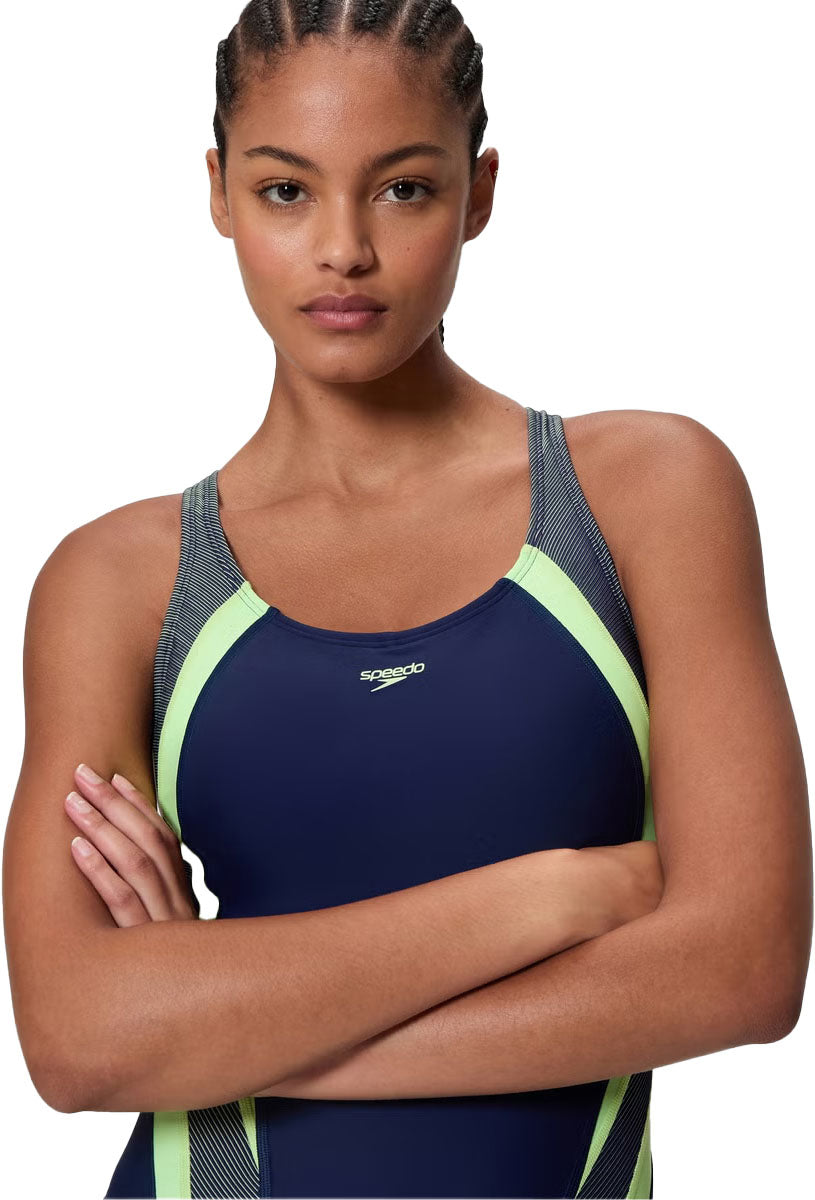 Quantum Rib Splice One-Piece Swimsuit - Women's 