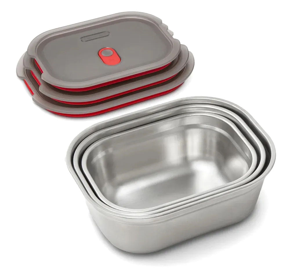 Stainless Steel Food Containers Set - 3 pcs