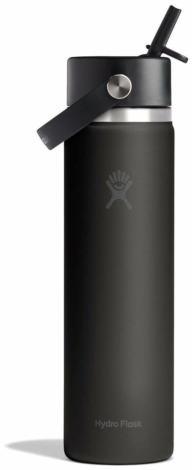 Flex Straw Cap Wide Mouth Insulated Water Bottle - 710 ml