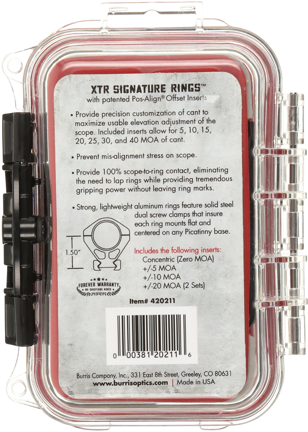 Extrem Tactical Scope Rings - High - Matte - 1 1/2 in.