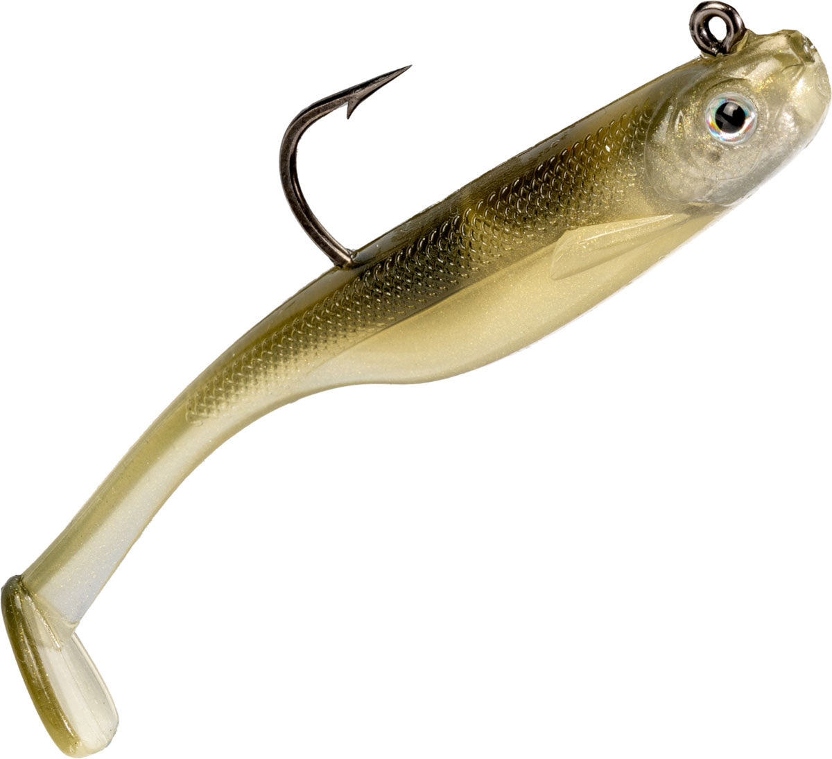 Homing Minnow Rigged Soft Swimbait - 4 in. - 1/4 oz. - 3/PK