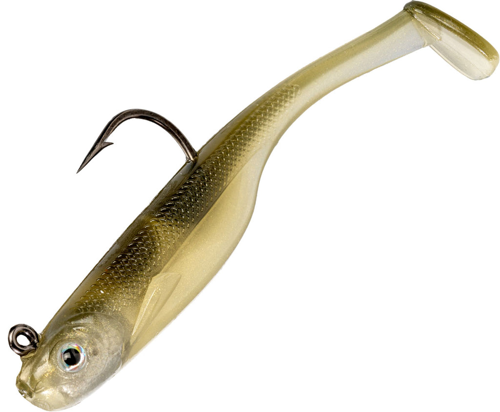 Homing Minnow Rigged Soft Swimbait - 4 in. - 3/8 oz. - 3/PK