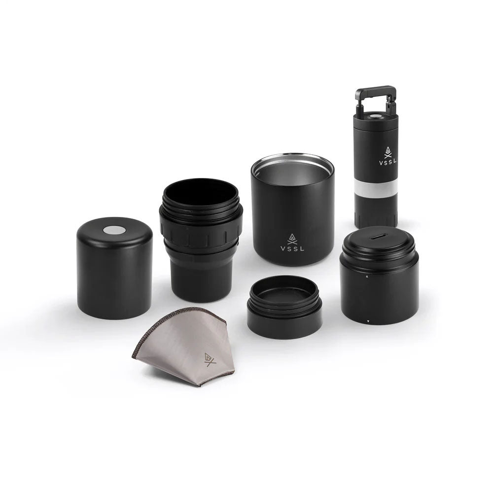 Nest Pour Over Coffee Kit + Java G25 Grinder Gift Set - 6 pcs