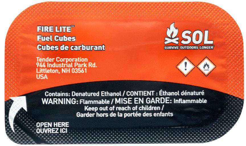Fire Lite Fuel Cubes Pack - 12/PK