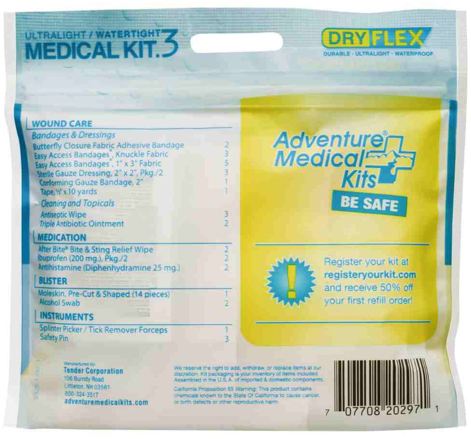 Ultralight Watertight .3 First Aid Kit