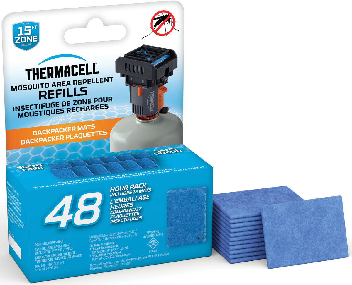 Fuel-ZoneGuard Backpacker Mosquito Repellent Mat Refills - 48 Hours