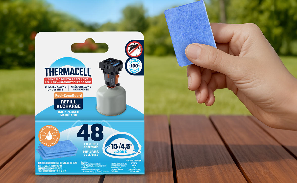 Fuel-ZoneGuard Backpacker Mosquito Repellent Mat Refills - 48 Hours