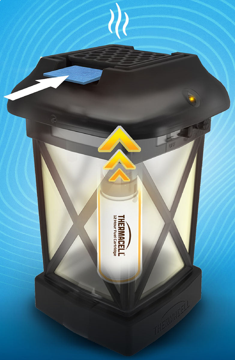 Patio Shield XL Fuel-ZoneGuard Glow Mosquito Repellent Lantern