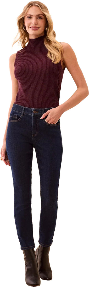 Sophia Curvy Slim Denim Pants - Women's