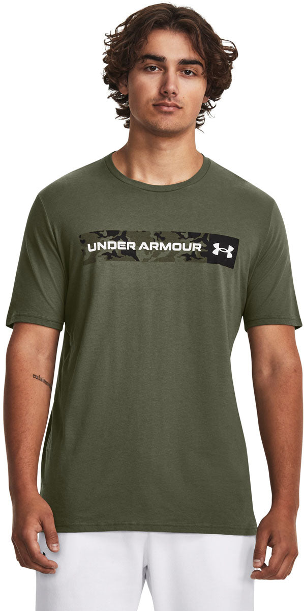 Camo Chest Stripe Training T-Shirt - Men's