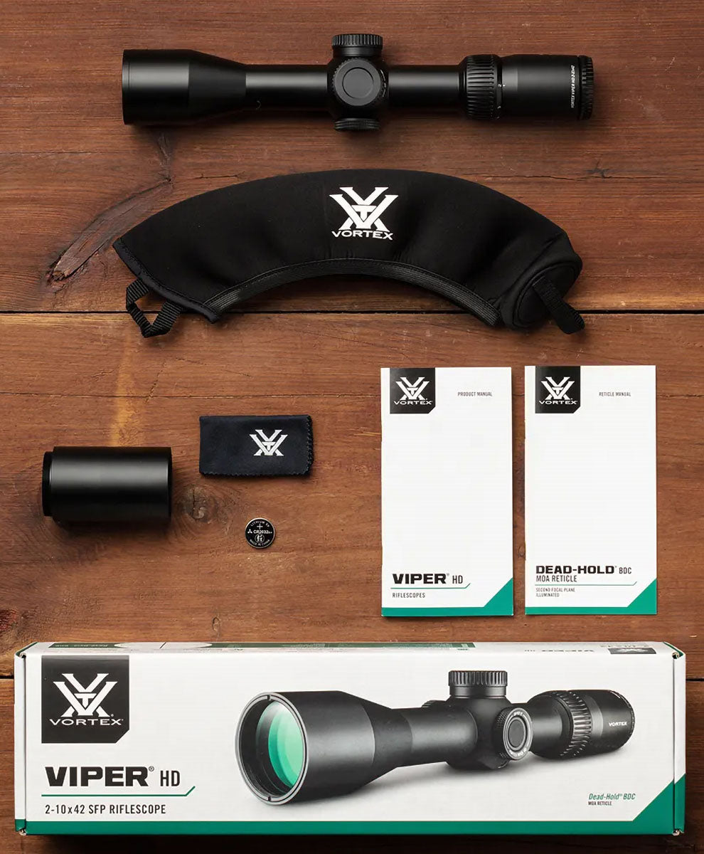 Viper HD 2-10x 42 mm Matte Dead Hold BDC MOA 1.2 in. Rifle Scope