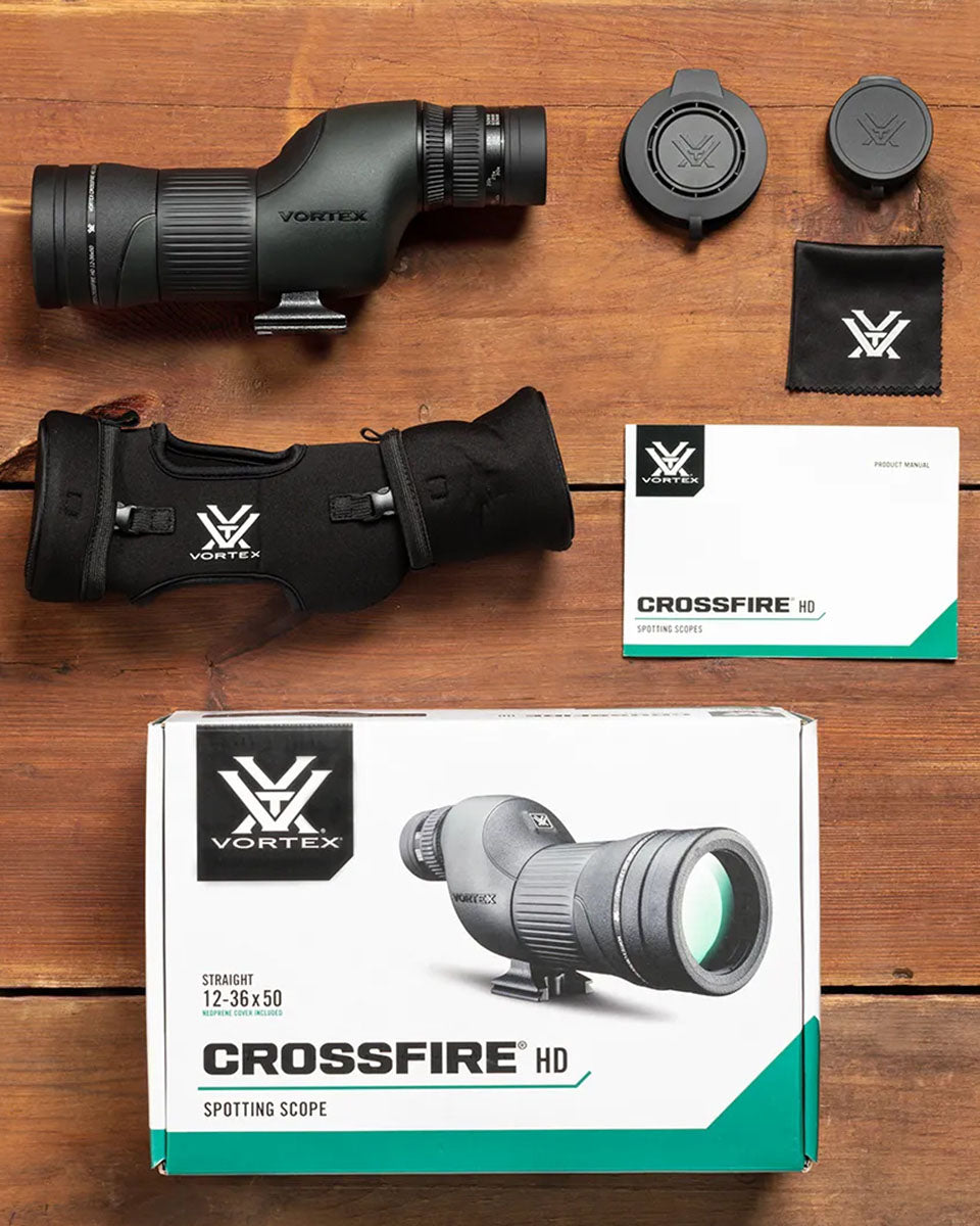 Crossfire HD 12-36x 50 mm Straight Spotting Scope
