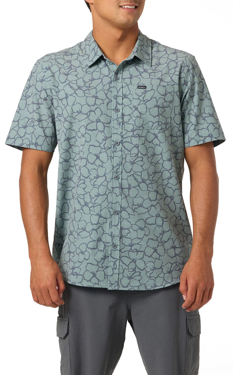 Slub Relaxed Short Sleeve Shirt - Men's Shirt 