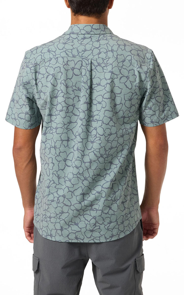 Slub Relaxed Short Sleeve Shirt - Men's Shirt 