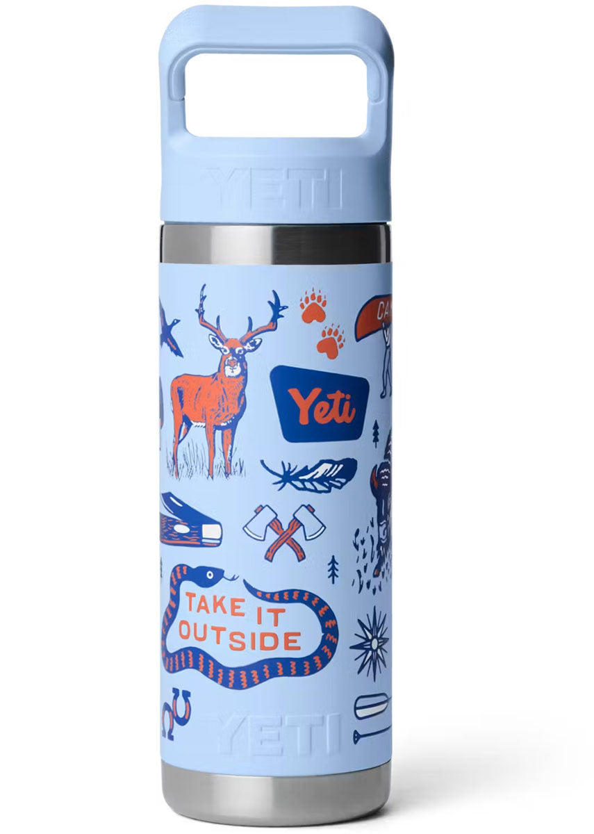Rambler Insulated Water Bottle with Straw Cap - 532 ml