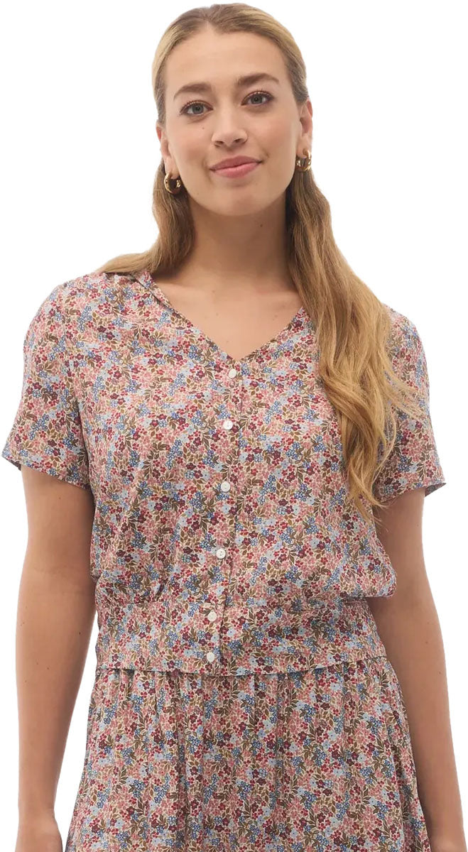 Mae Short Sleeve Blouse - Women's