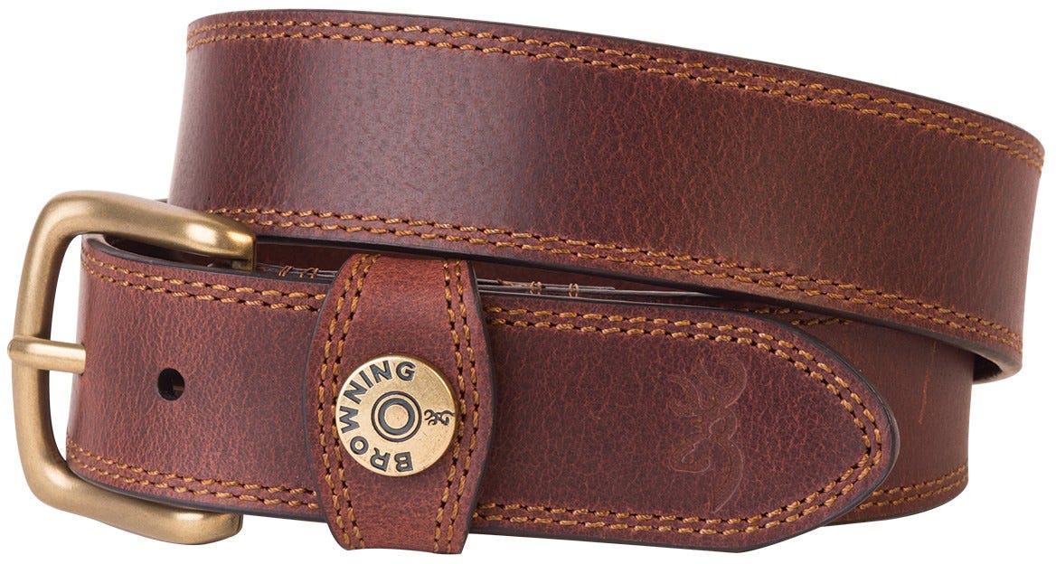 Browning Mens Leather Slug Belt 