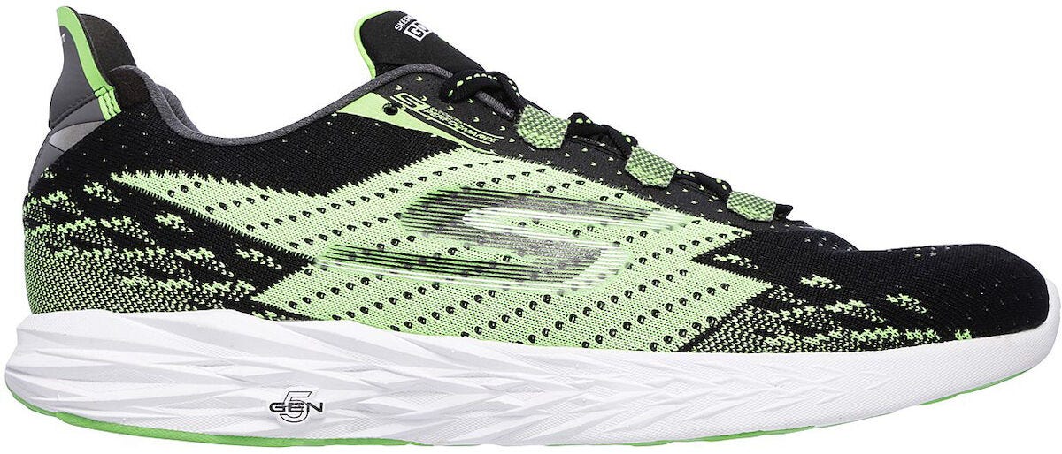 skechers go run 5 mens white