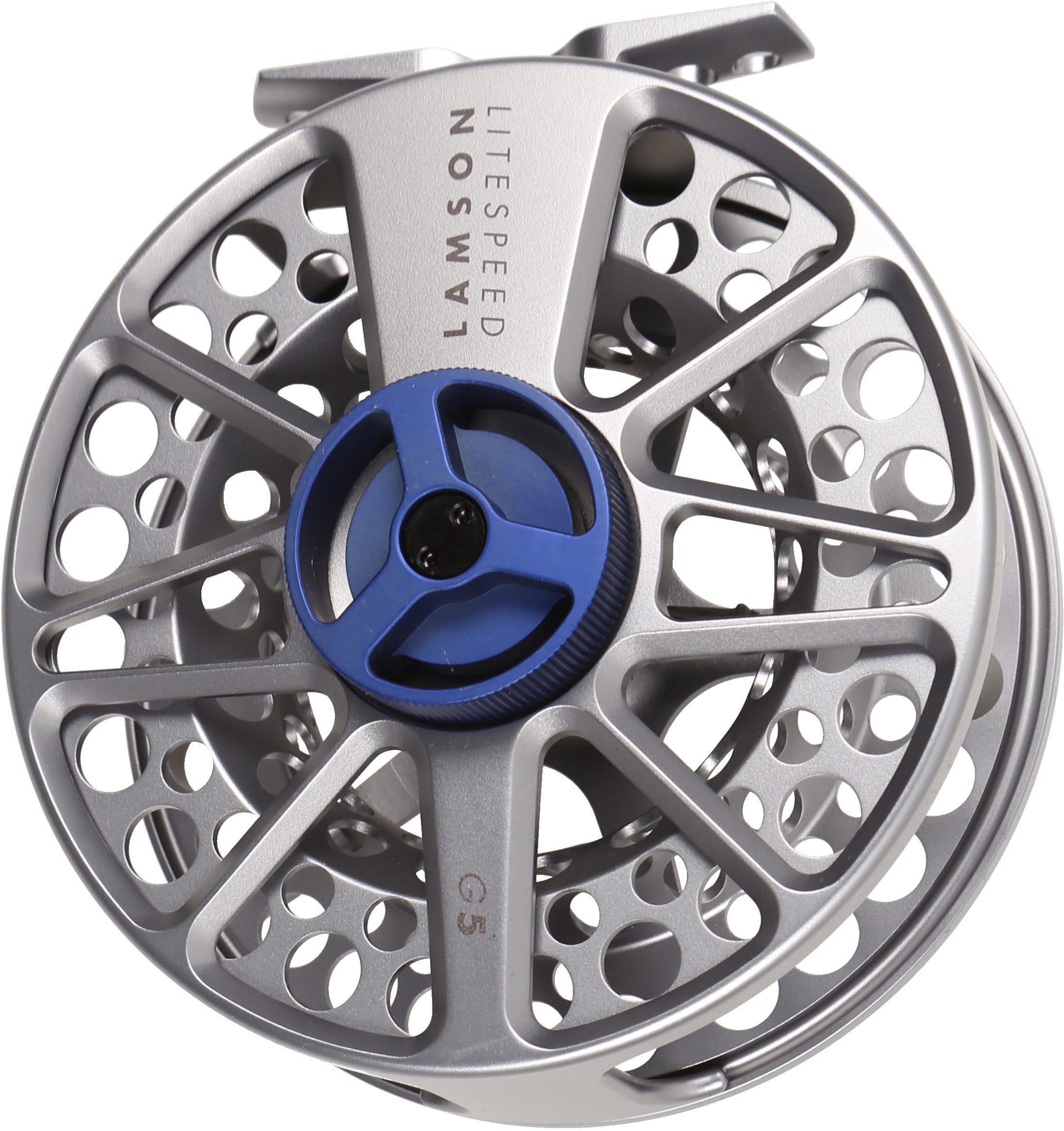 bleu Fly Reel Case for a 5/8 WT Moulinet